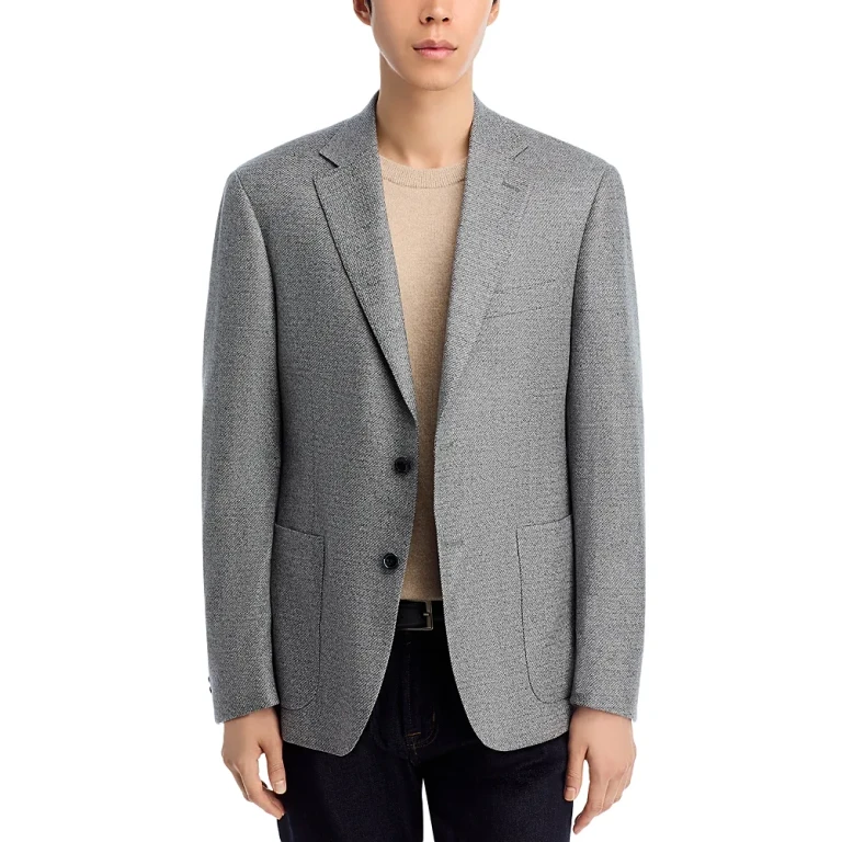 Loro Piana Fabric Melange Solid Unstructured Regular Fit Sport Coat - Exclusive