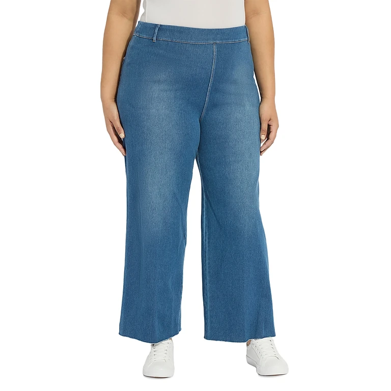 Lysse Plus Erin Wide Leg Jeans in Indigo