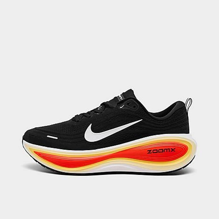 Nike Men's Vomero Plus Running Shoes in Black/Bright Crimson/Sail Size: 7.5