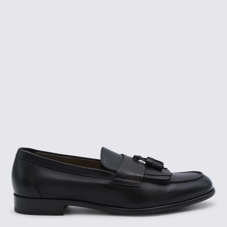 Doucal's Dark Brown Leather Loafers