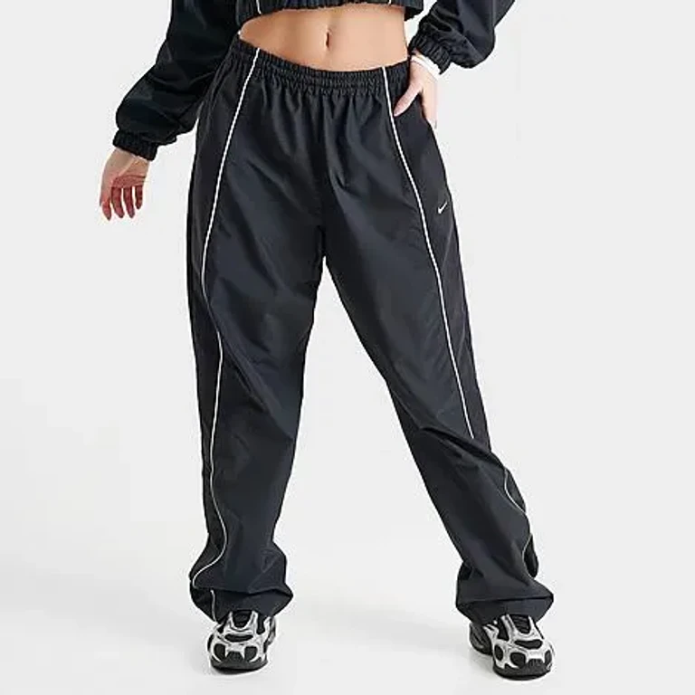 Nike Women's Sportswear Shrunken Track Pants in Black Size: XS