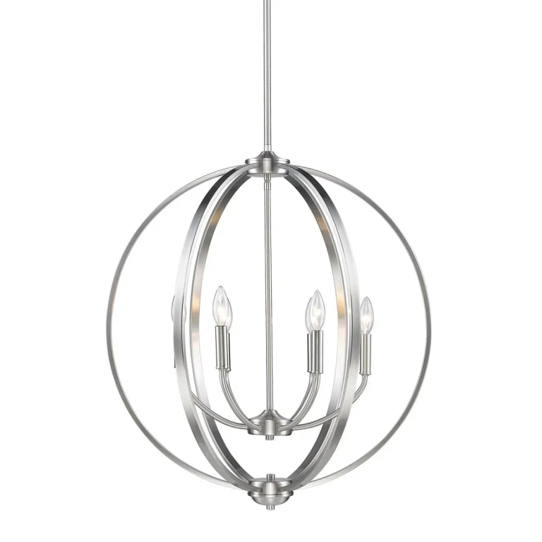 Golden Colson 6-Light Chandelier in Pewter