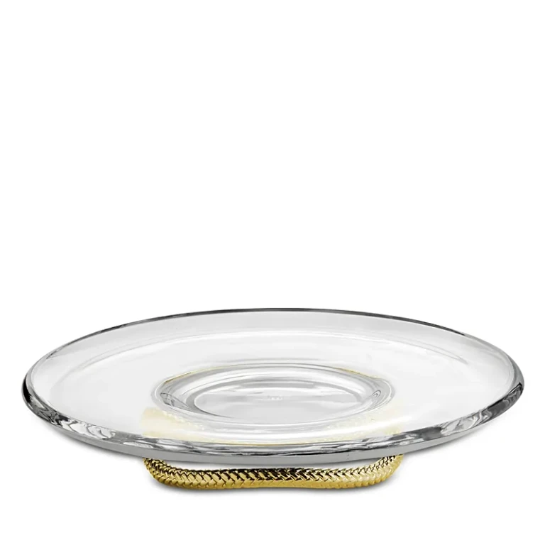 Nambe Braid Gold Cake Plate