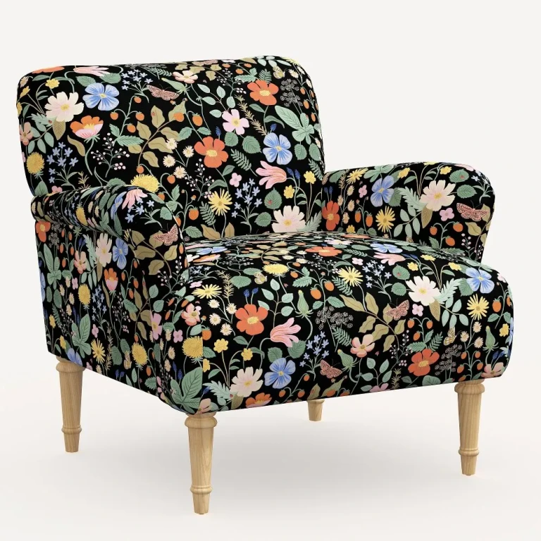 Bristol Black Strawberry Fields Accent Chair