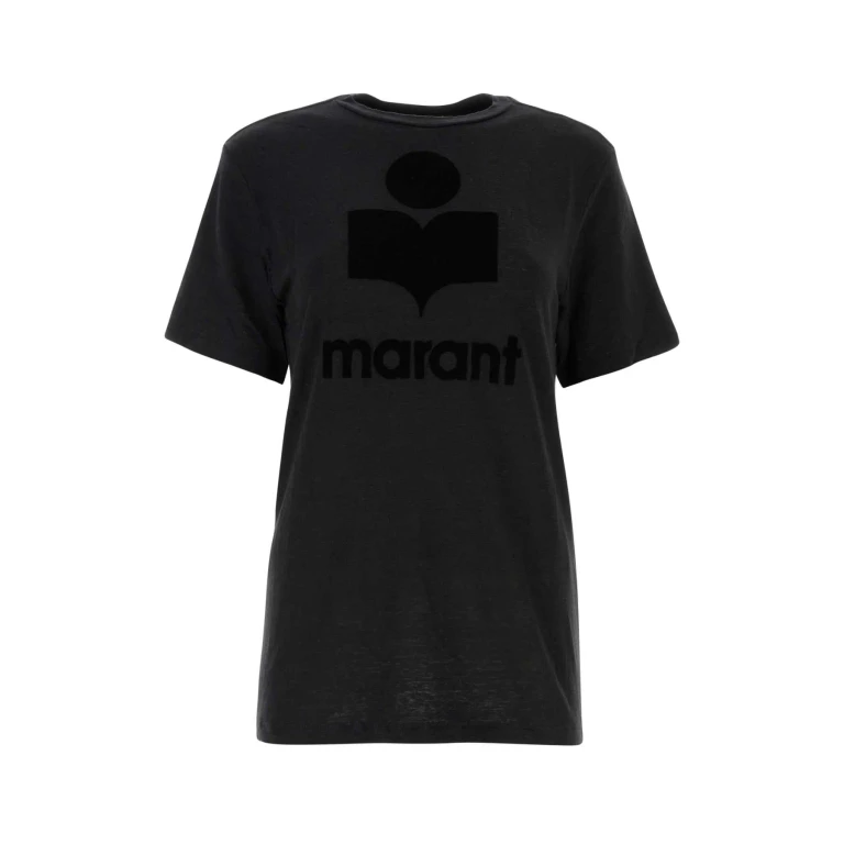 Black Linen Zewel T-shirt