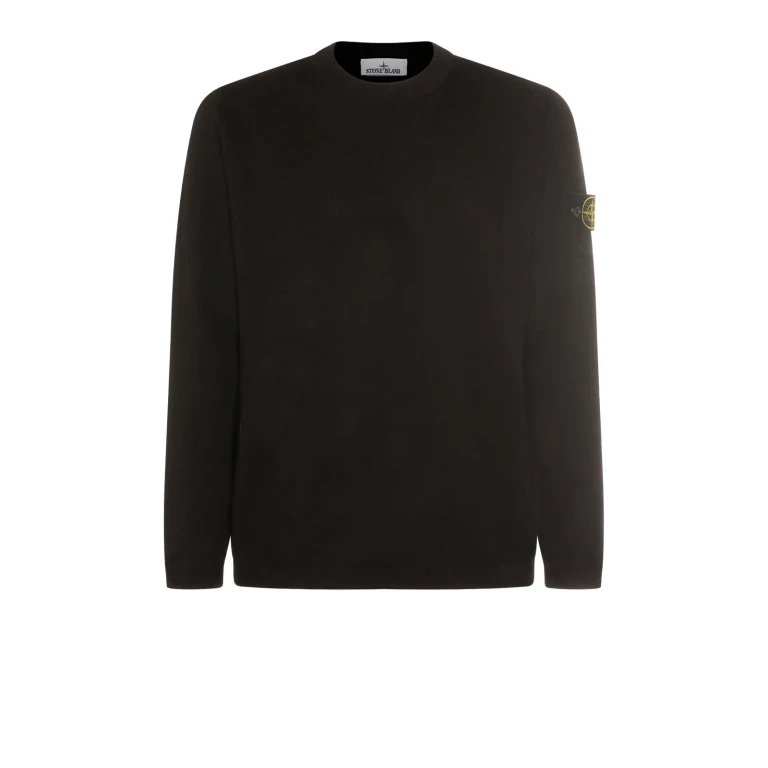 Stone Island Pull Col Rond - Noir