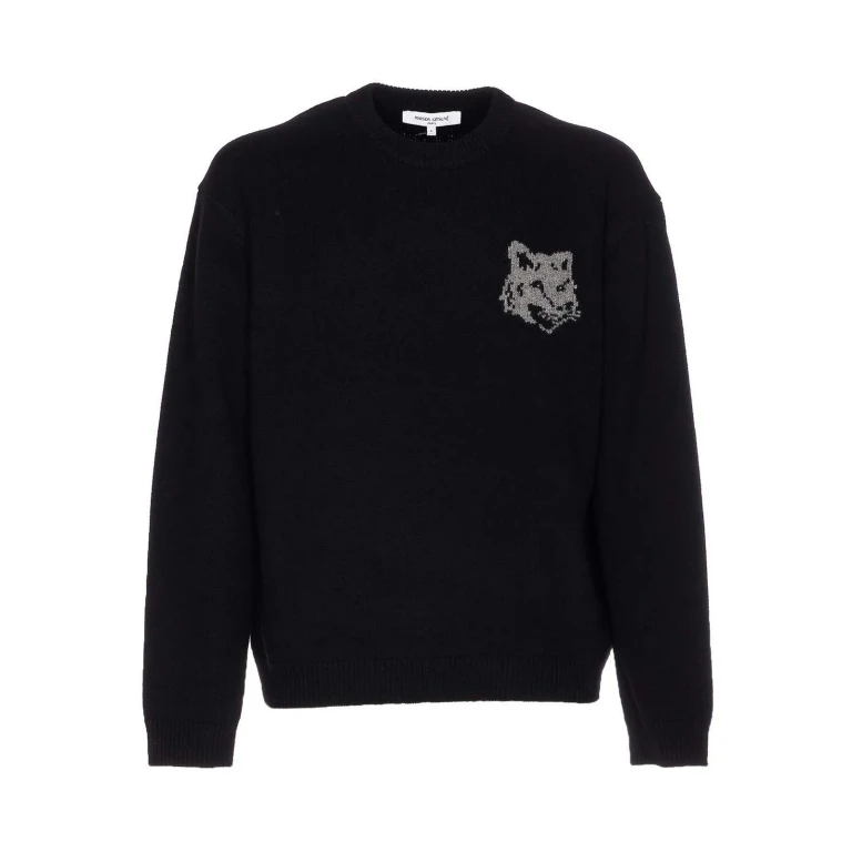Maison Kitsuné Pull Col Rond - Noir (PM00816KM03290391)