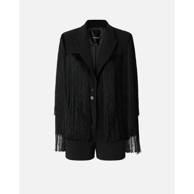 Pinko - Combishort à franges all-over - 38