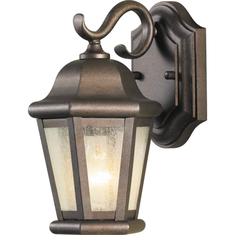 Corinthian Bronze One Light Outdoor Wall Lantern from the Martinsville Collection