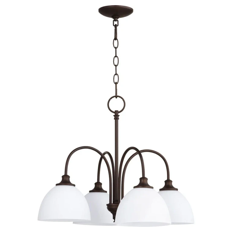 Quorum Celeste 4-Light 18" Dinette & Breakfast Chandelier in Oiled Bronze