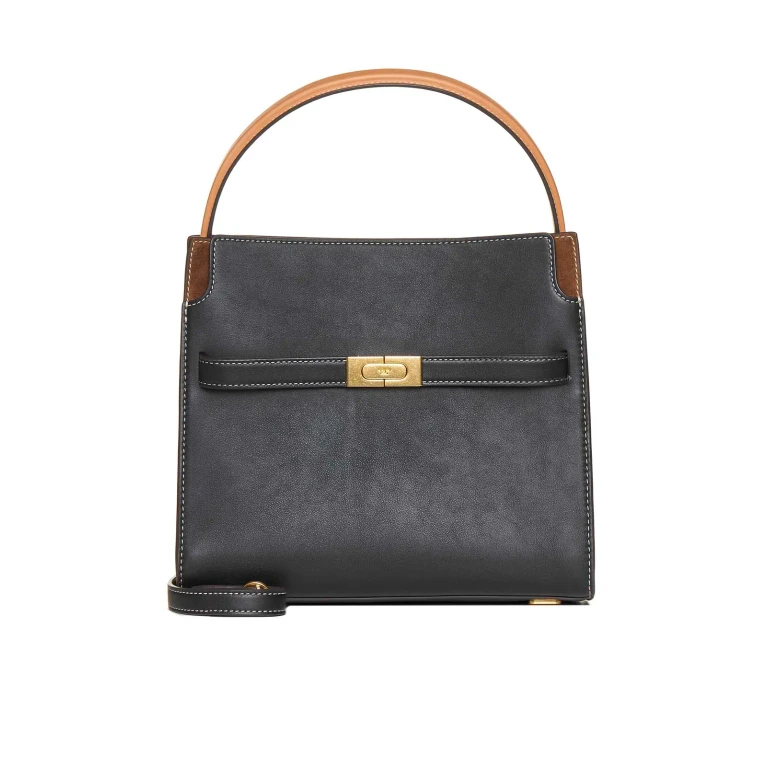 Tory Burch Double Lee Radziwill Leather Handbag