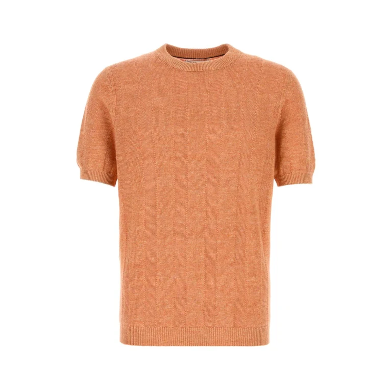 Orange Knit T-Shirt