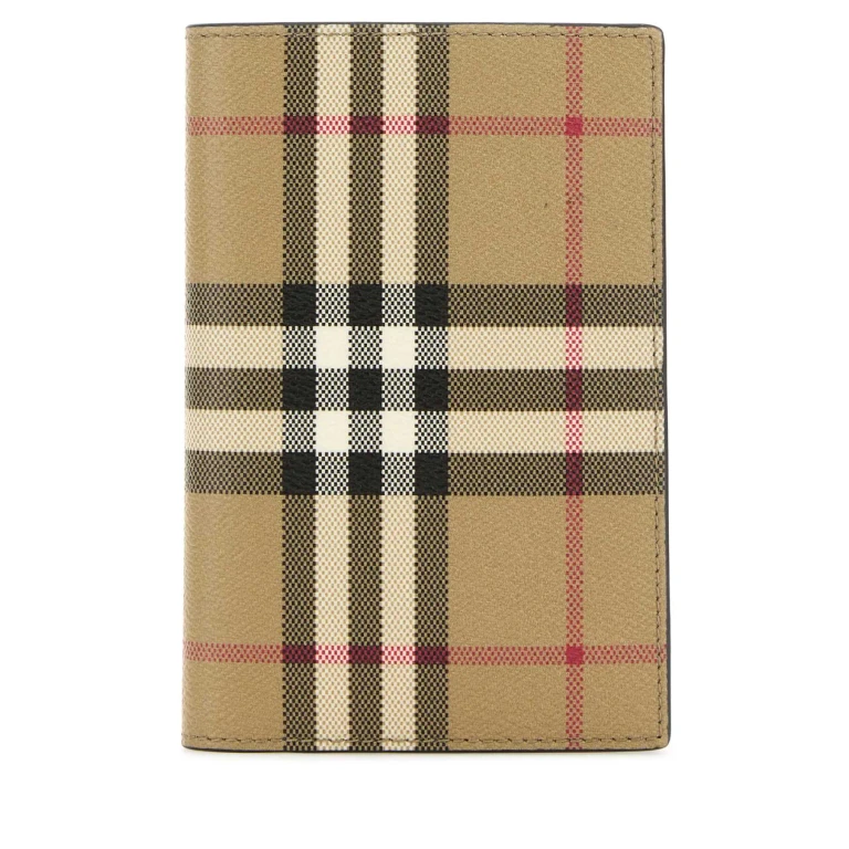 BURBERRY Check printed canvas Wallet Female UNI