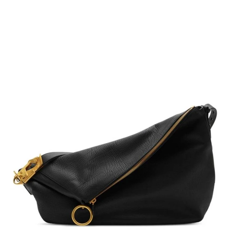 Burberry Black Ladies Large Knight Bag