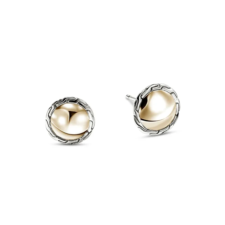 John Hardy 14K Yellow Gold & Sterling Silver Jh Essentials Stud Earrings