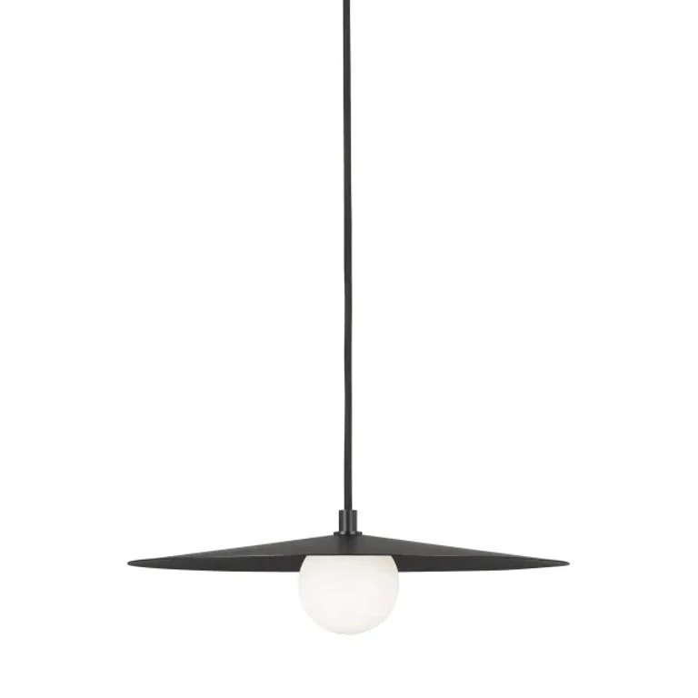 Matte Black LED Pendant from the Pirlo Collection