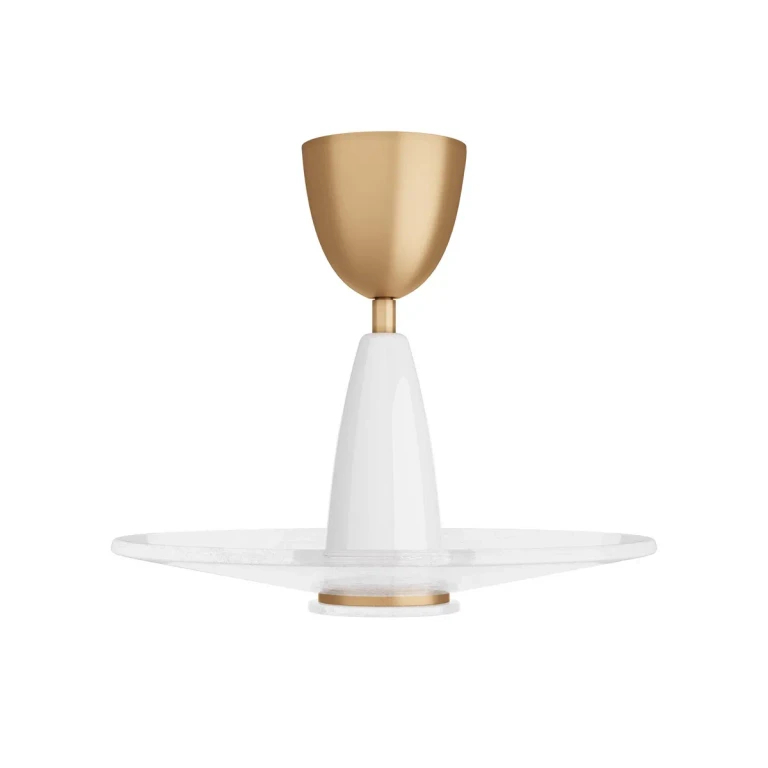 Clear Seedy LED Flush Mount from the Vasili Collection