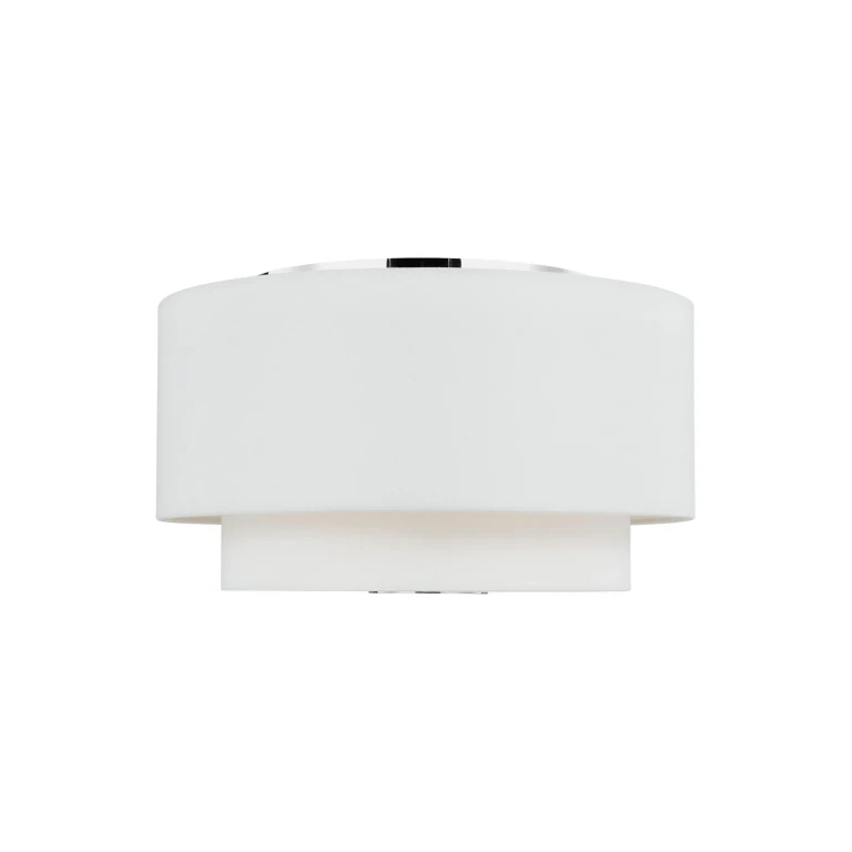 Visual Comfort Studio Sawyer 3-Light Ceiling Light in Polished Nickel by Kate Spade New York