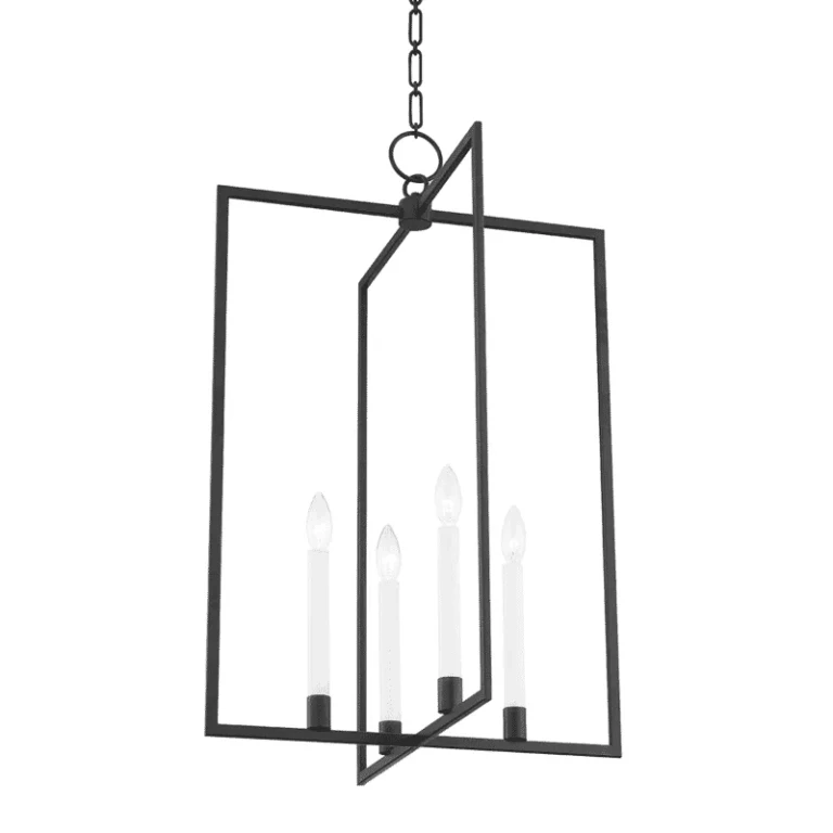 Aged Iron Four Light Pendant from the Middleborough Collection