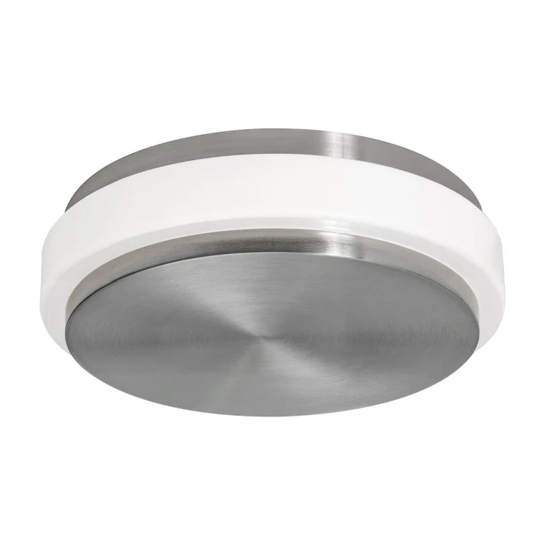 Satin Nickel LED Flush Mount from the Eris Collection