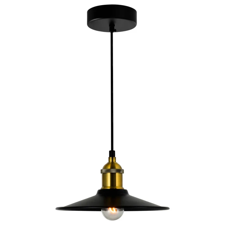 Black One Light Mini Pendant from the Brave Collection