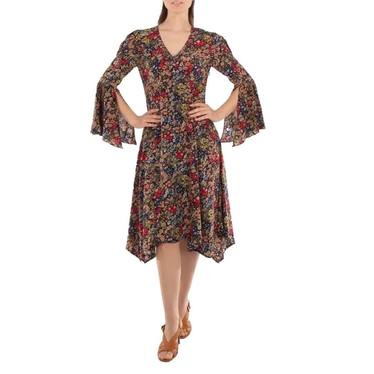 Polo Ralph Lauren Floral Pattern V-Neck Dress