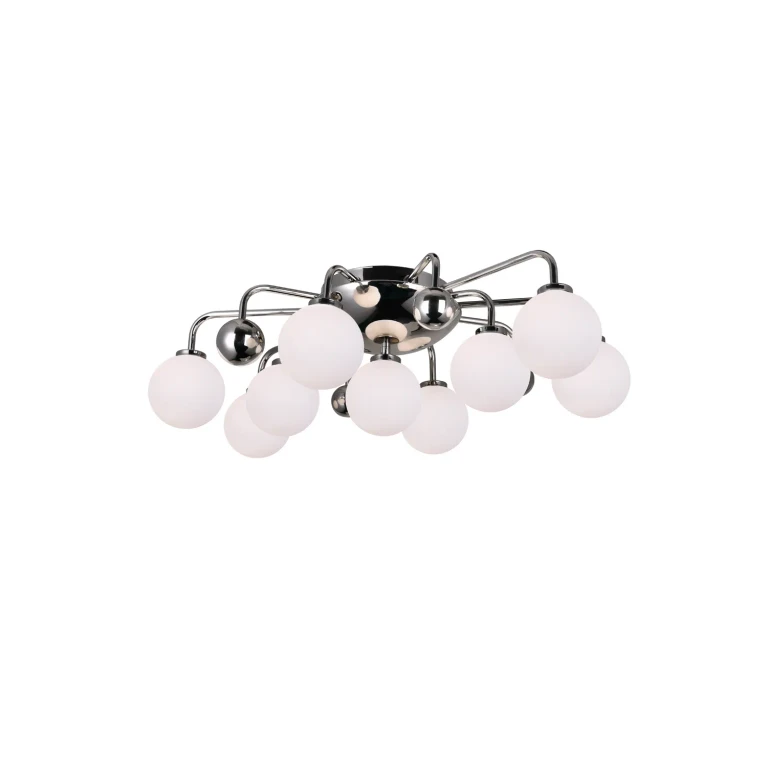 Element 9 Light Flush Mount with Polished Nickel Finish