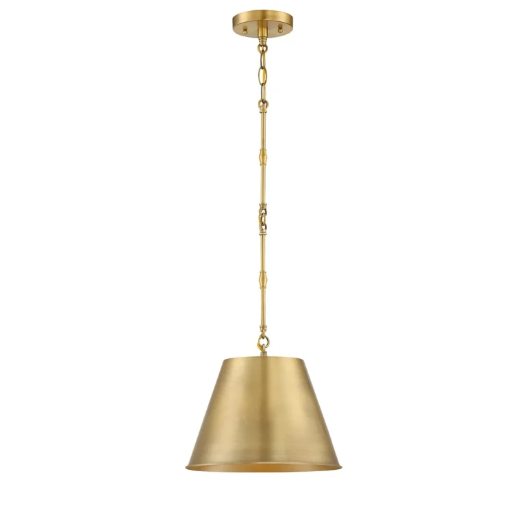 Savoy House Alden Metal Pendant Light in Warm Brass - 7-132-1-322