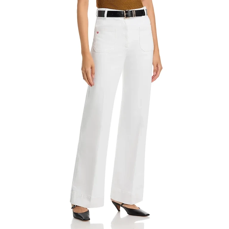 Victoria Beckham High Rise Alina Jeans in White