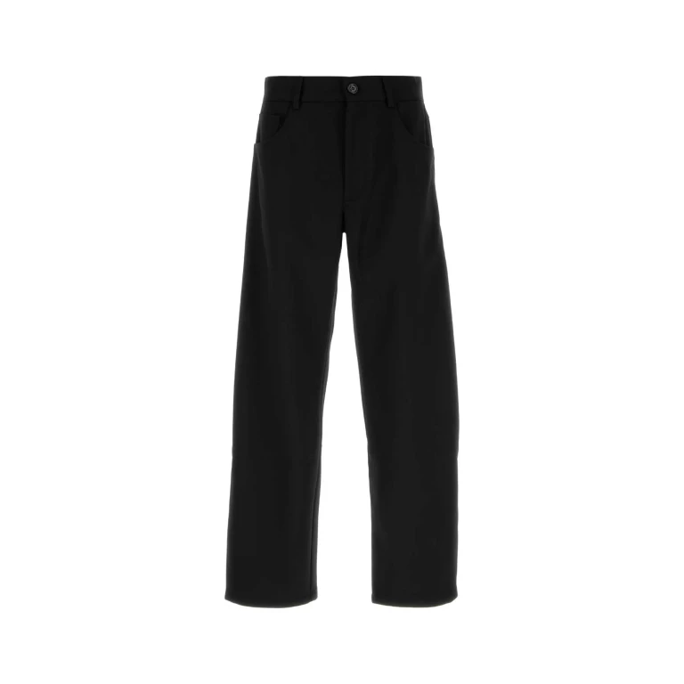Séfr Black Stretch Polyester Blend Oktai Pant
