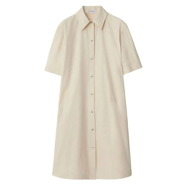 Burberry Cotton Blend Short-Sleeved Shirt Dress
