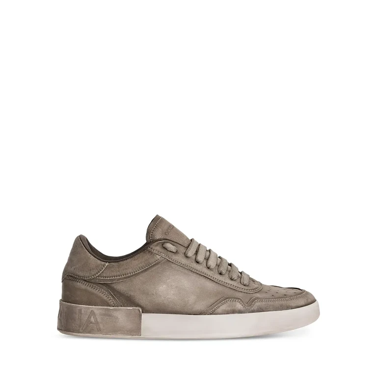 Dolce & Gabbana Men's Distressed Portofino Low Top Sneakers