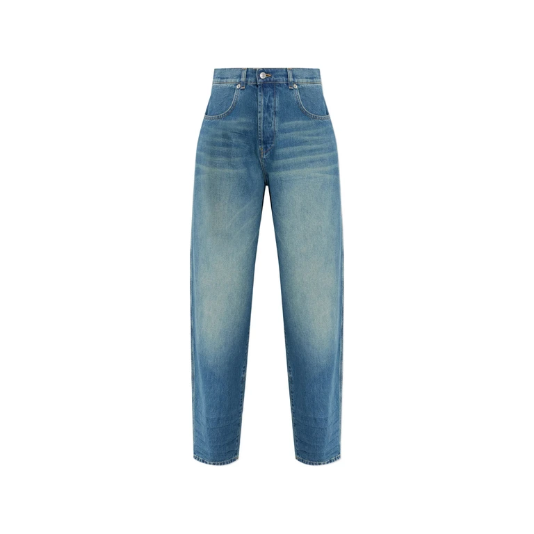Moschino Denim Blu Di Cotone Con Resinature Blue Jean - Women
