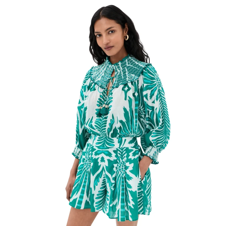 Poupette St Barth Janna Short Jumpsuit Mint Cartagena L