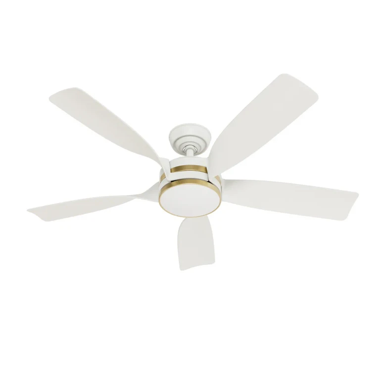 Fresh White 52" Ceiling Fan from the Julia Collection
