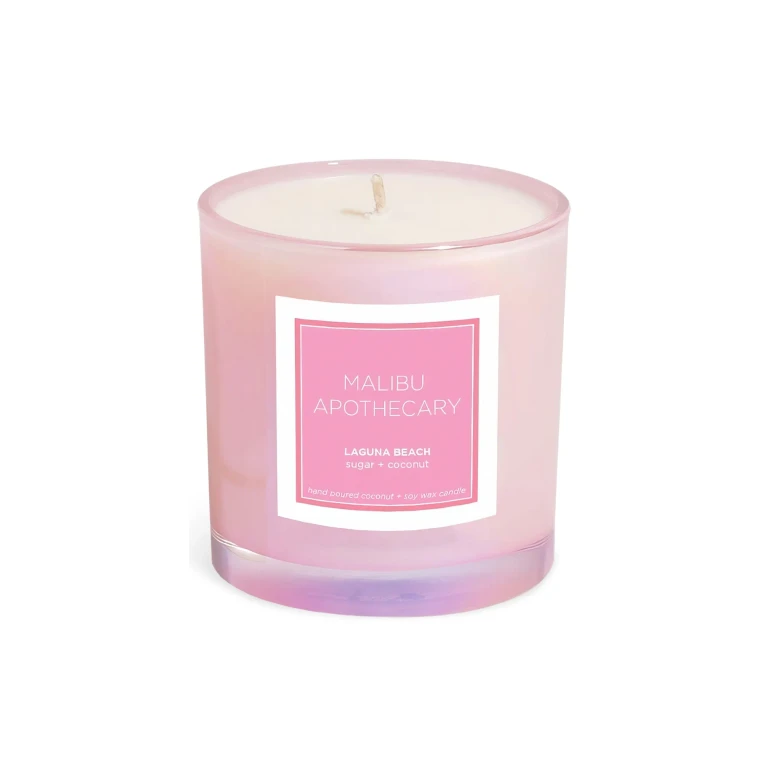 Malibu Apothecary Laguna Beach Candle Iridescent Pink 7.5 oz/ 221 mL