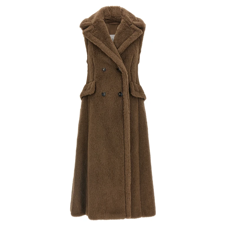 Max Mara Brown Alpaca Leather Coat Clothing - Women