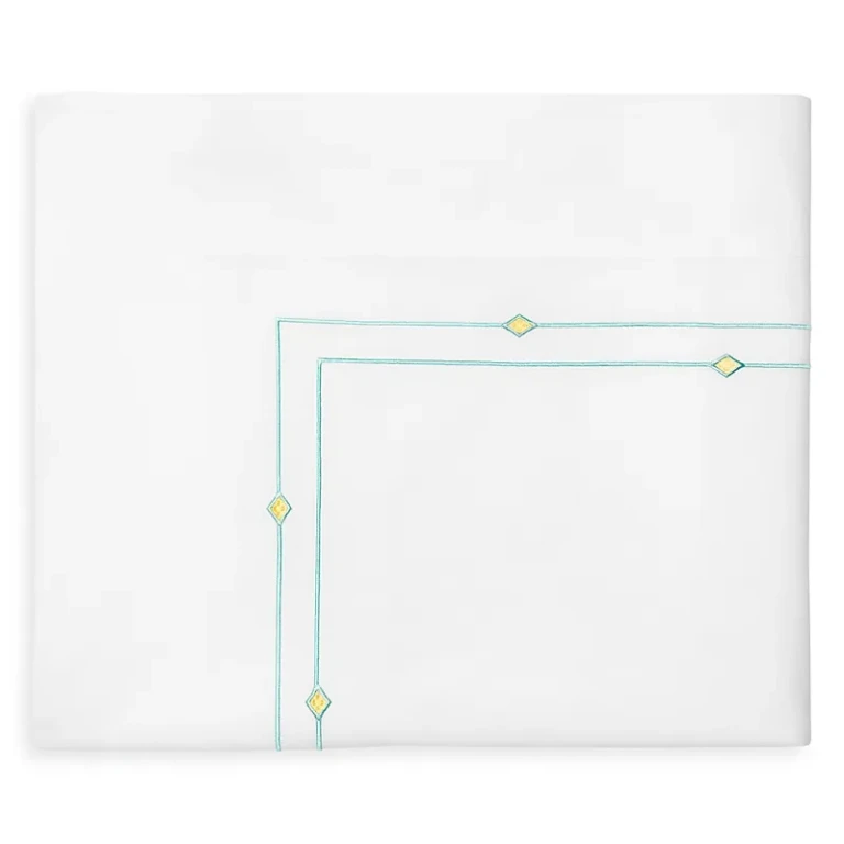 Sferra Diamantini Flat Sheet, Full/Queen