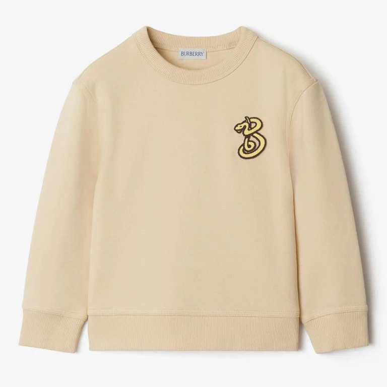 Burberry Kids Matthew Snake Cotton Sweatshirt