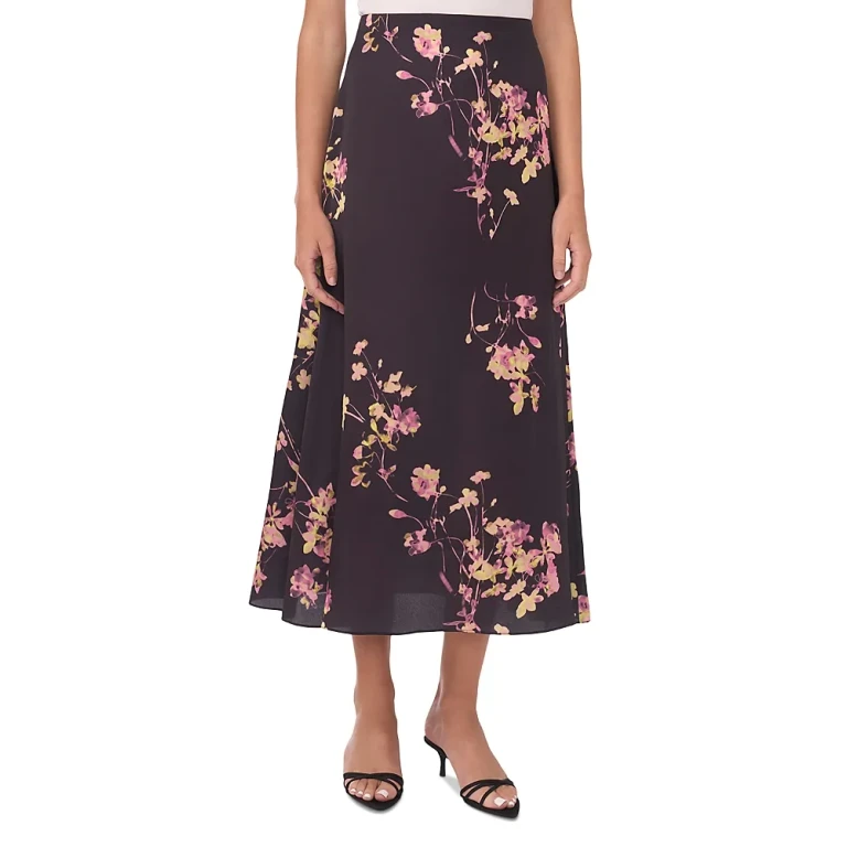 Vince Camuto A Line Slip Midi Skirt