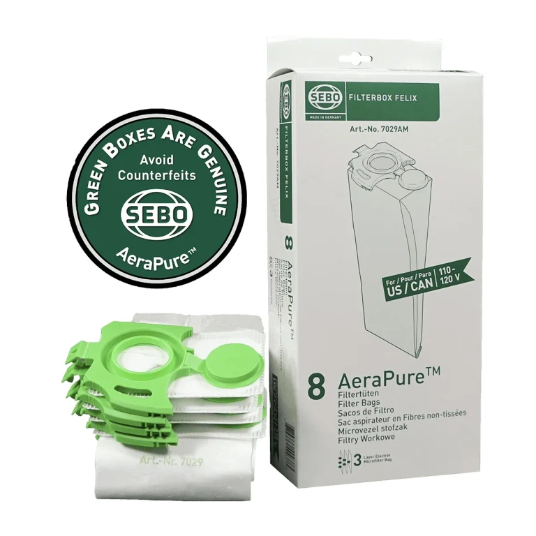 SEBO Filter Bag Box for Felix/Dart Vacuum