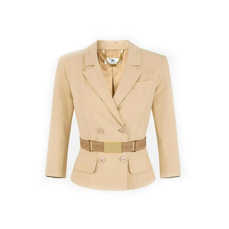 Elisabetta Franchi Veste Casual - Camel