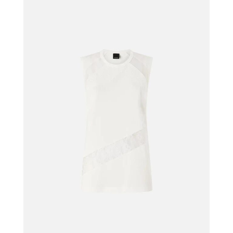 Pinko Ärmelloses Top mit Spitzendetails