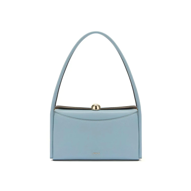 Furla Sac Porté Épaule - Bleu Clair