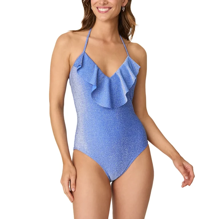 Shoshanna Shimmer One Piece Swimsuit