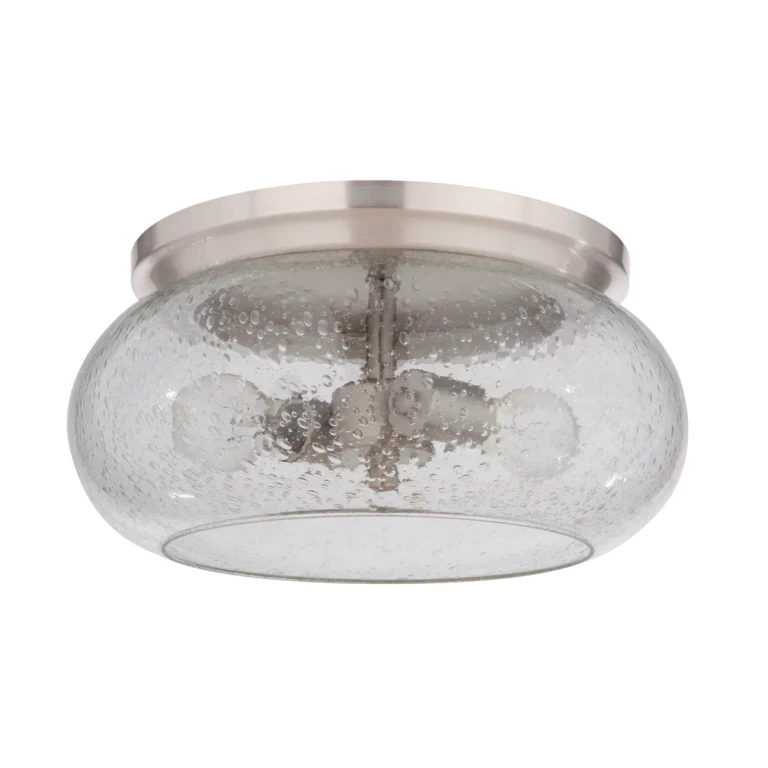 Serene 2-Light 15" Ceiling Light in Brushed Polished Nickel