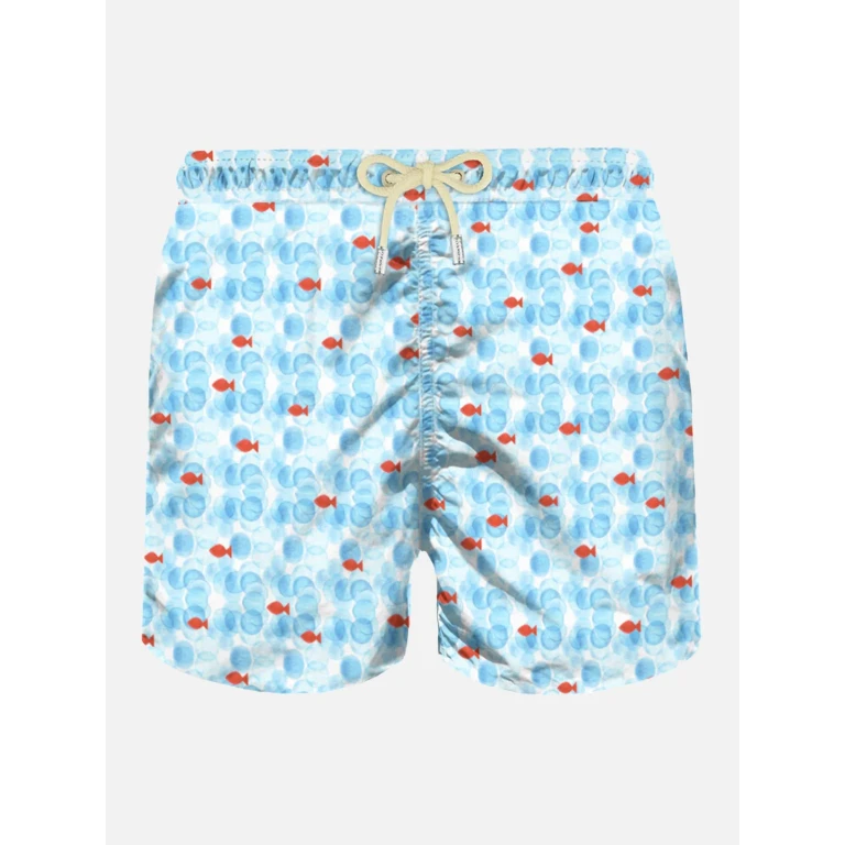 MC2 Saint Barth Lighting Micro Fantasy Sea Print Swim Shorts
