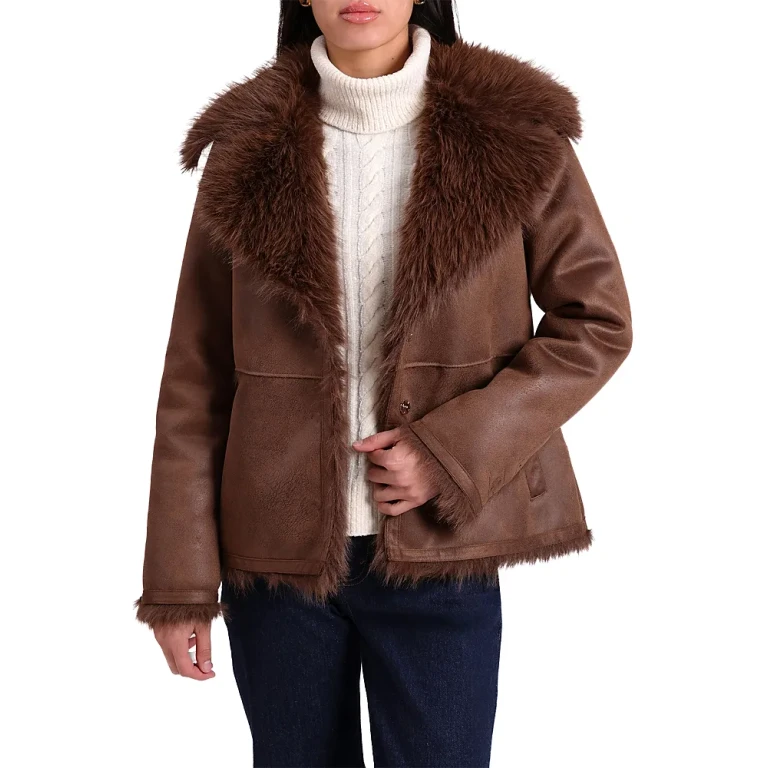 Bagatelle Faux Suede & Shearling Jacket