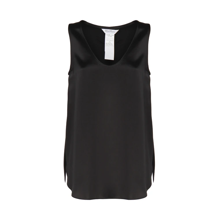 Max Mara Top Black Silk - Women