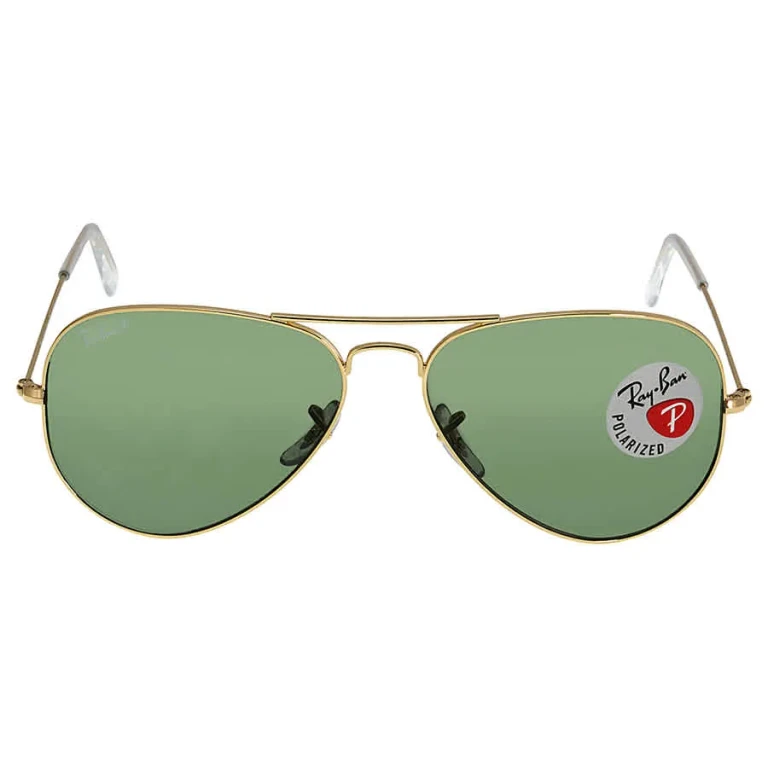 Ray-Ban Original Polarized Brow Bar Aviator Sunglasses, 58mm